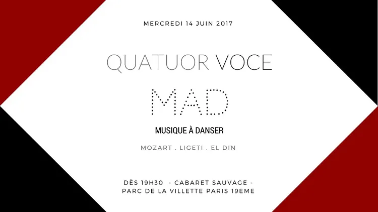 QUATUOR VOCE | M.A.D –MUSIQUE À DANSER-