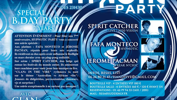 HYPNOTIC PARTY SPECIAL B.DAY PARTY 7 YEARS !!!