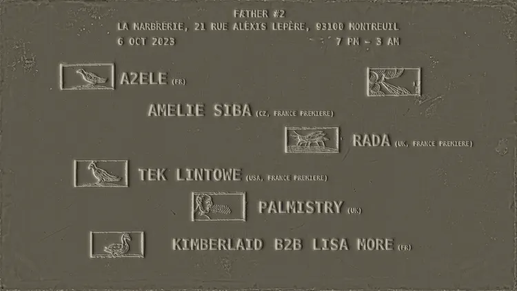 FÆTHER #2 : PALMISTRY, TEK LINTOWE, A2ELE, AMÉLIE SIBA, RADA & KIMBERLAID X LISA MORE