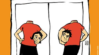 Range ta tête, l'ascenceur est trop p'tit