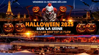 HALLOWEEN BOAT ROOFTOP PARTY HANTÉ GÉANTE SUR LA SEINE