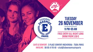 TUESDAY ERASMUS IN PARIS