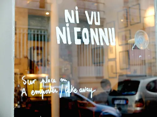 Ni vu ni connu Restaurant Shop Paris