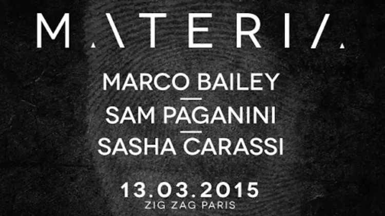 Materia : Marco Bailey, Sam Paganini, Sasha Carassi