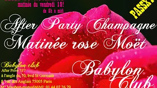 After Party After Champagne matinée rose Moët