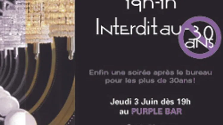 AfterWork Interdit aux moins de 30ans à L'HITLON