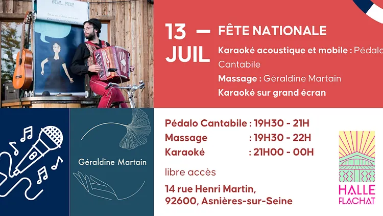 Fête Nationale - Karaoké mobile / Karaoké sur grand écran / Massages