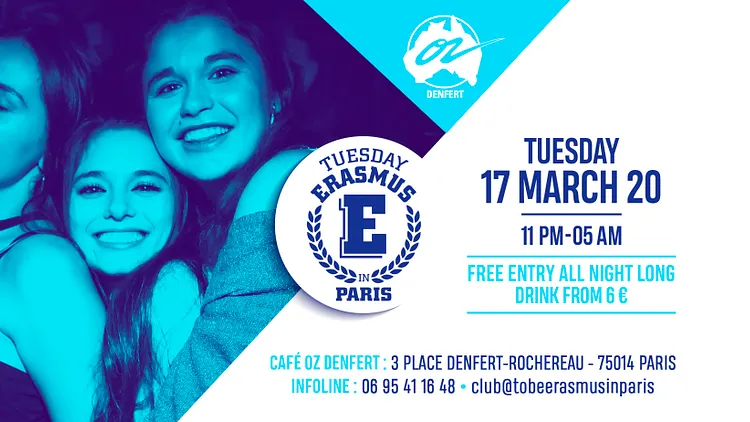 TUESDAY ERASMUS IN PARIS