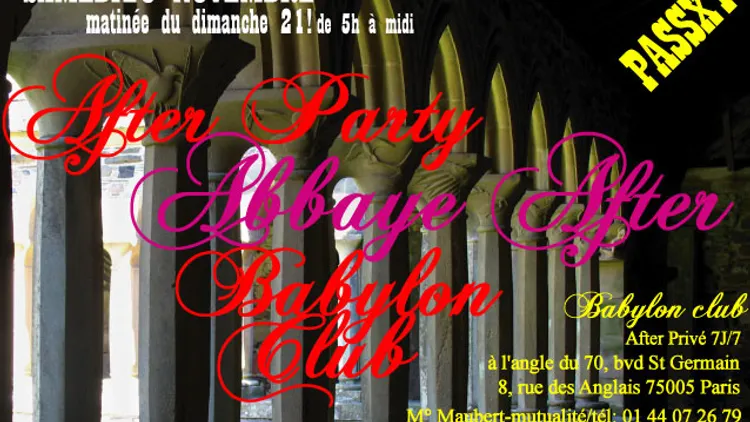 After Party Abbaye After