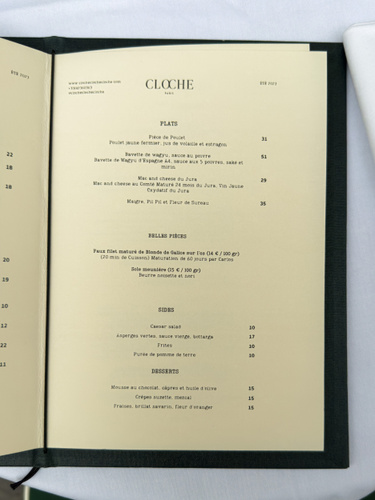 Cloche Restaurant Paris