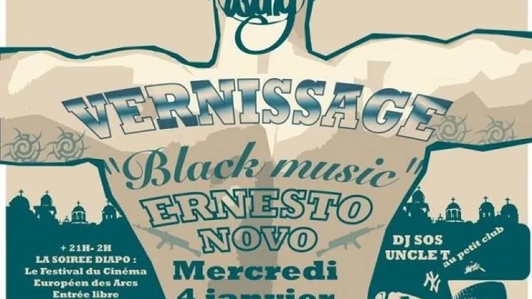 VERNISSAGE A LA POP UP GALERIE :  BLACK MUSIC PAR ERNESTO NO