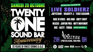 Twenty One Sound Bar// 20 Bday Edition