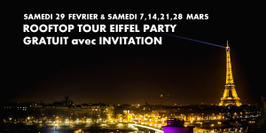 ROOFTOP TOUR EIFFEL PARTY (GRATUIT avec INVITATION à TELECHARGER)
