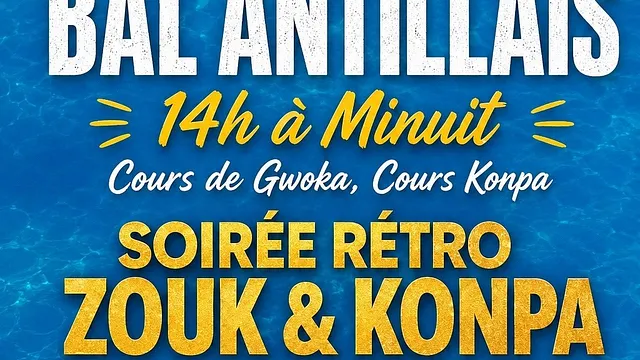 Bal zouk rétro et konpa, cours de Gwoka