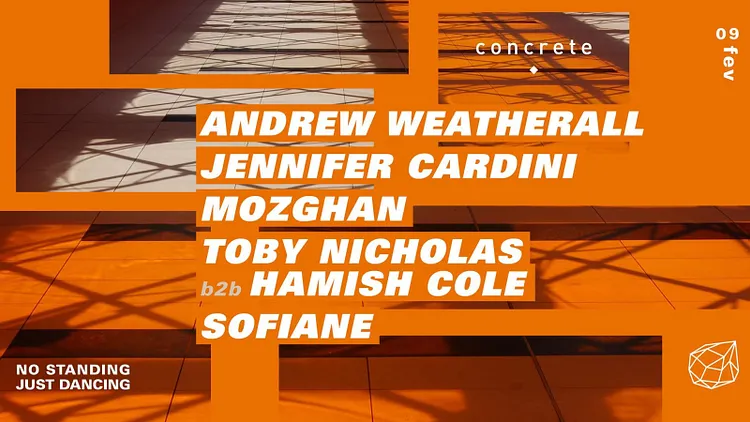 Concrete: Andrew Weatherall, Jennifer Cardini, Mozhgan