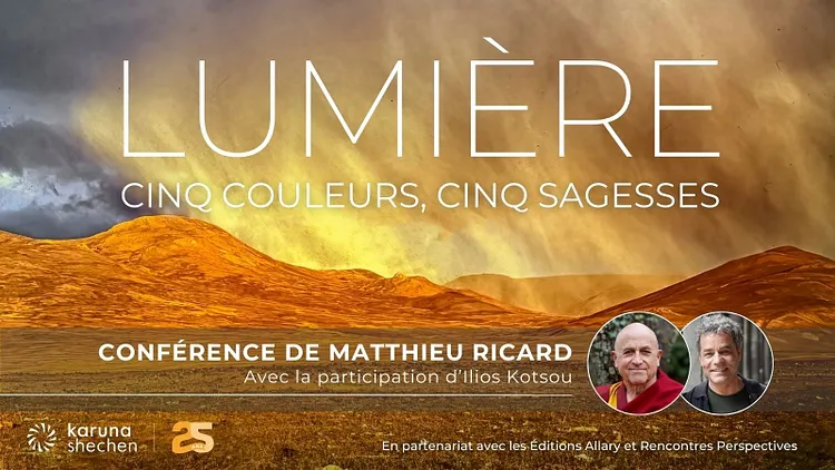 Conférence de Matthieu Ricard à Paris - "Lumière : 5 couleurs, 5 sagesses"