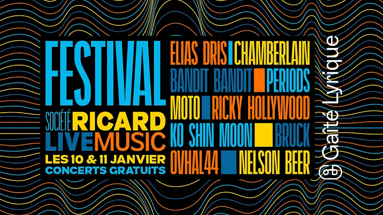 LE FESTIVAL SOCIÉTÉ RICARD LIVE MUSIC À LA GAITÉ LYRIQUE
