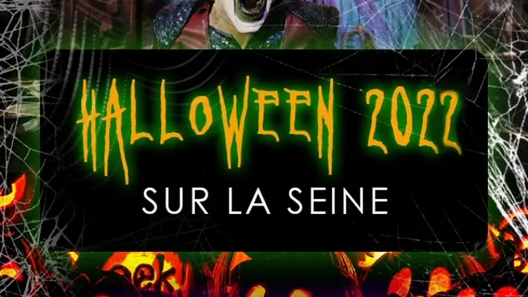 HALLOWEEN BOAT ROOFTOP PARTY HANTÉ GÉANTE SUR LA SEINE LE FLOW ALEXANDRE III
