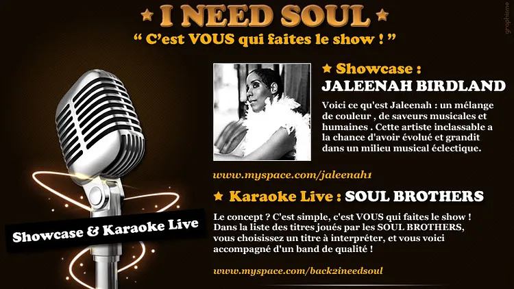 I need Soul !! Live & Soul Karaoké