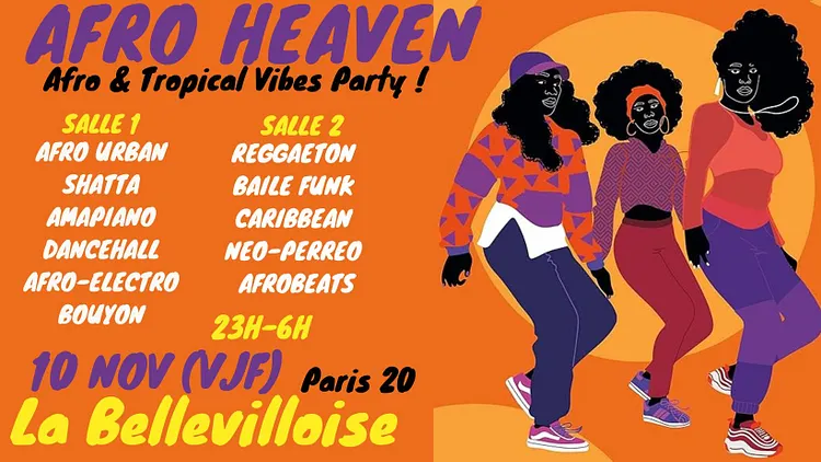 Afro Heaven ~ Afro & Tropical Vibes Party à La Bellevilloise !