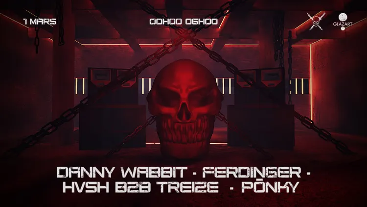 MOSHPIT VANDALS X GLAZART : DANNY WABBIT, FERDINGER & MORE