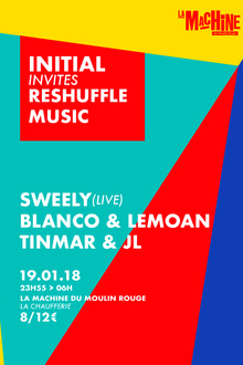 Initial invites Reshuffle Music • Sweely (live)