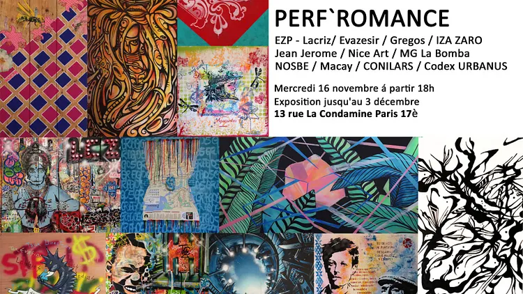 Exposition Perf'romance à la galerie Ligne13