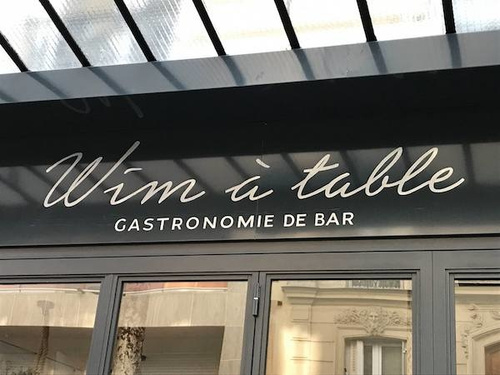 Wim à table Restaurant Paris