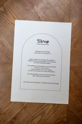 Mirage Restaurant Paris