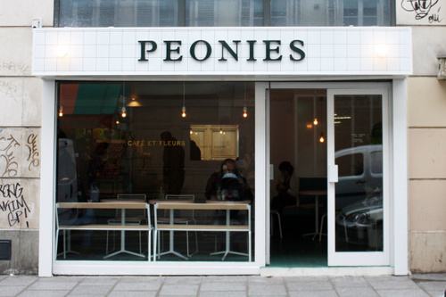 Peonies Restaurant Shop Paris