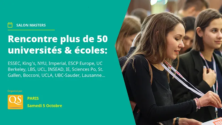 Salon Masters de QS- Rencontre plus de 50 Universités (GRATUIT)