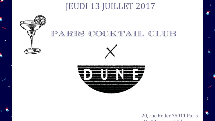 Paris Cocktail Club x Dune