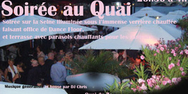SUMMER 2010-Péniche Le QUAI avec buffet offert