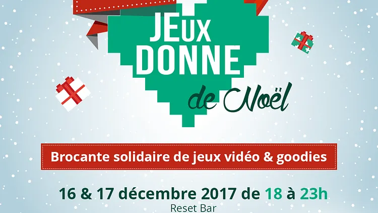 Une brocante solidaire jeux vidéo et goodies pour Noël