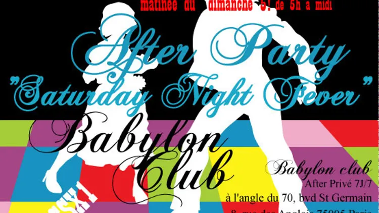 after Party"Saturday Night Fever"