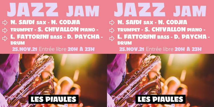 Jazz Jam avec Neil Saidi, Noé Codjia, Simon Chivallon, Luca Fattorini et David Paycha