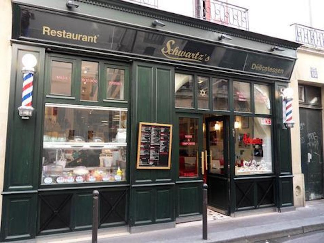 16 Rue Des Ecouffes 75004 Paris Schwartz's Restaurant Shop Paris