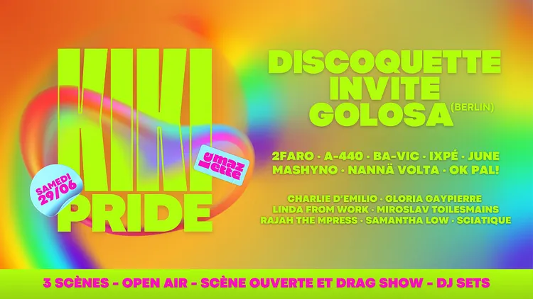 KIKI PRIDE : DISCOQUETTE invite GOLOSA (Berlin)