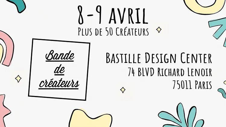Pop-Up Bande de Créateurs 8 & 9 Avril 2023