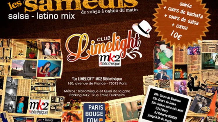 Samedis Salsa Latino-mix Du Limelight
