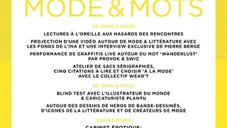 Sur Mesure Workshops : MODE & MOTS @ Wanderlust