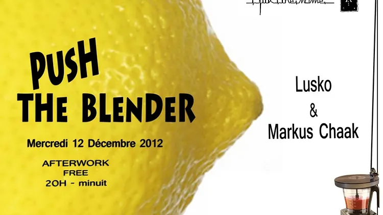 push the blender
