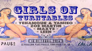 Girls on turntables