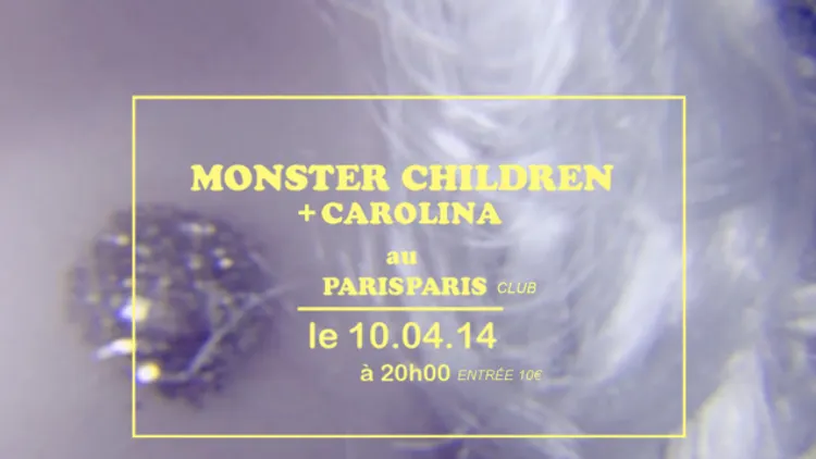 Concert : Monster Children & Carolina