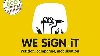 lancer sa pétition avec We Sign it, Weroes & I-Boycott