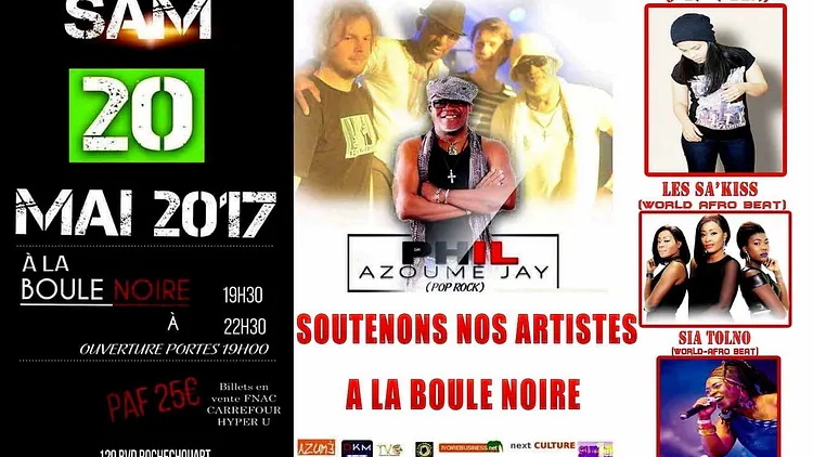 Phil Azoumé Jay et Sia Tolno en live