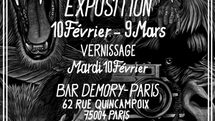 Exposition MrWalter au Bar Demory-Paris