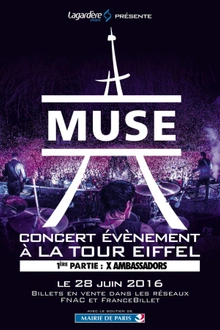 Muse en concert à la Tour Eiffel
