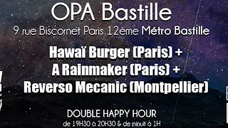 Hawaï Burger + A Rainmaker + Reverso Mecanic