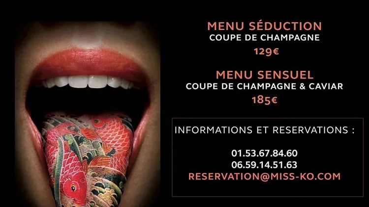Réveillon Nouvel An 31 Décembre 2013 chez MISS KO